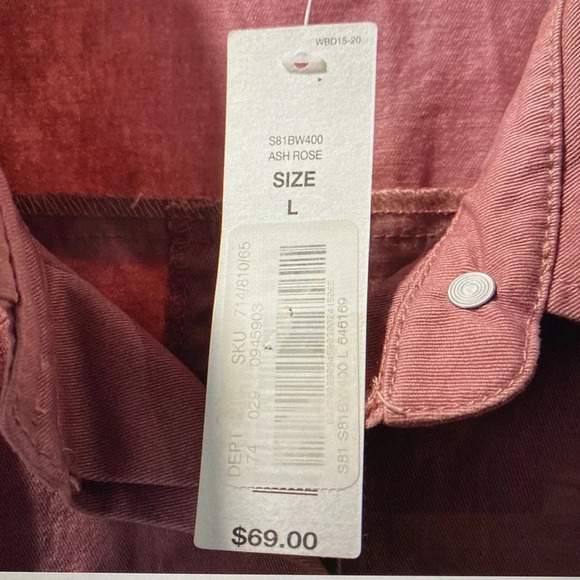 Westbound Womens Denim Jean Jacket Tattered Edges Metal Buttons Size L NWT - Picture 5 of 8